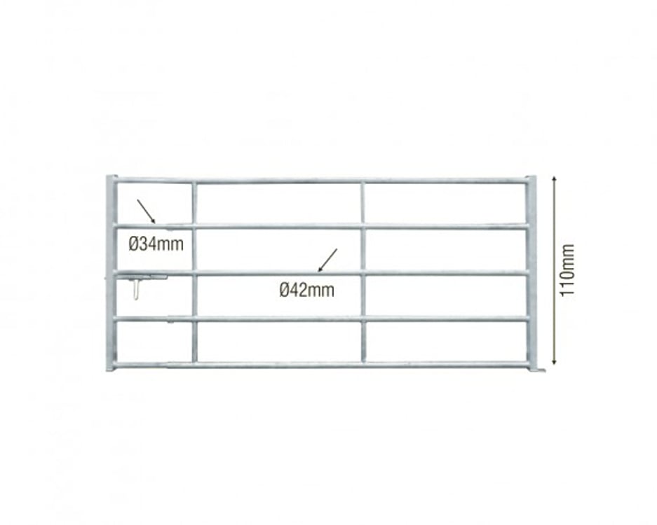 5 Bar Field Gates, view 1