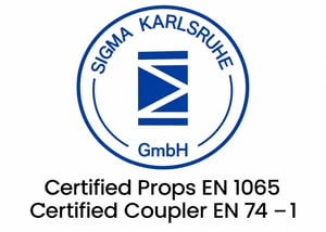 Props to EN 1065, couplers to EN 74-1