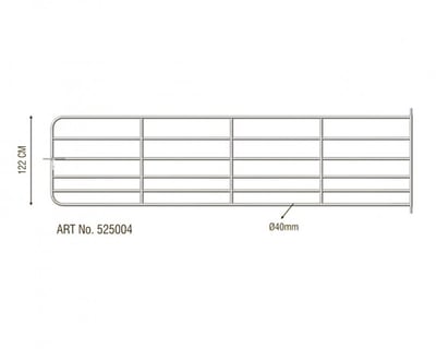 6 Bar Field Gates, Galvanised Field Gates