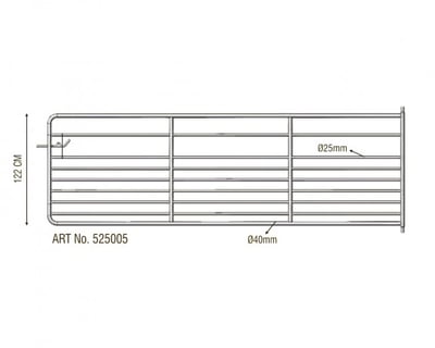 9 BAR FIELD GATES, Galvanised Field Gates