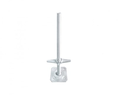 Adjustable Base Jack With Locking Wing Nut, Scaffold Base Jacks and U Heads
