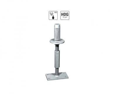 Adjustable Post Support With Long Nut, Adjustable Post Supports