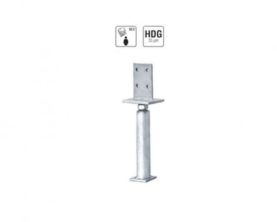 Adjustable T-Type Post Support, Adjustable Post Supports