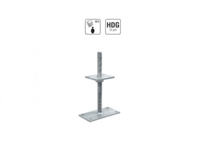 Adjustable Threaded Post Supports, Adjustable Post Supports