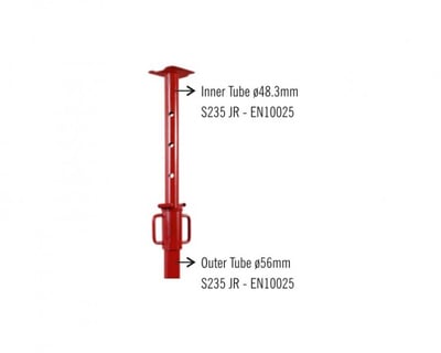 Light Duty Props 10 KN, Adjustable Steel Props
