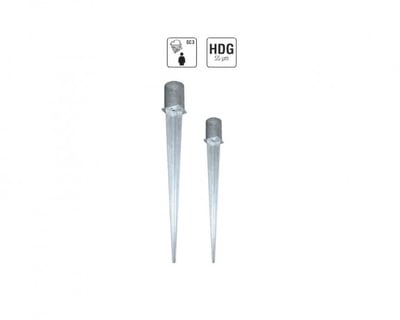 Pole Anchors For Round Post, Ground Anchors and Ground Plates