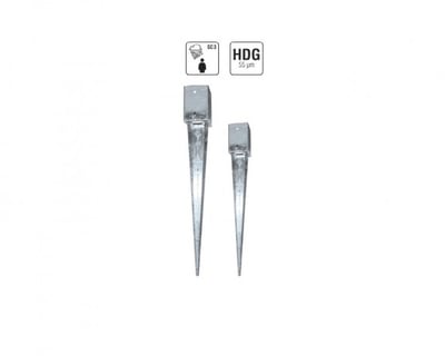 Pole Anchors For Square Post, Ground Anchors and Ground Plates