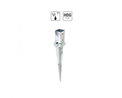 Rotatable Pole Anchors For Square Post, Ground Anchors and Ground Plates