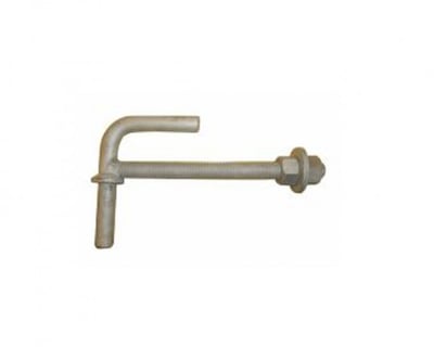 Stud Type L Gate Hanger With Extra Leg, Galvanised Field Gates
