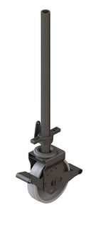 RALUTECH Castor with Spindle and Brake, Rolling Tower Components