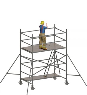 RALUTECH Rolling Tower 150 × 250 cm, R-312002, Rolling Towers