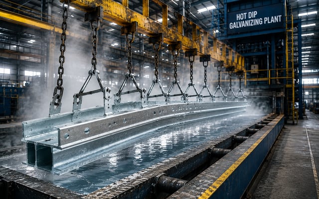 Hot dip galvanising
